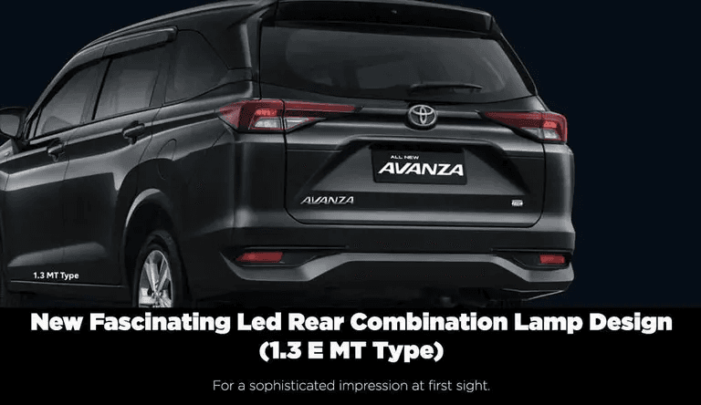 LED Rear Combination Lamp Design (1.3 E MT Type)