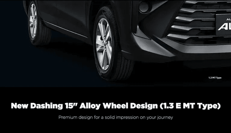 Dashing 15" Alloy Wheel Design (1.3 E MT Type)