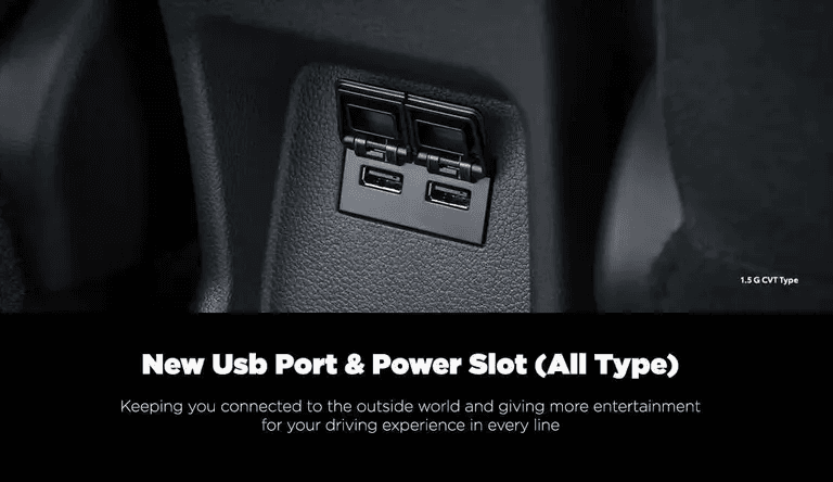 USB Port and Power Slot