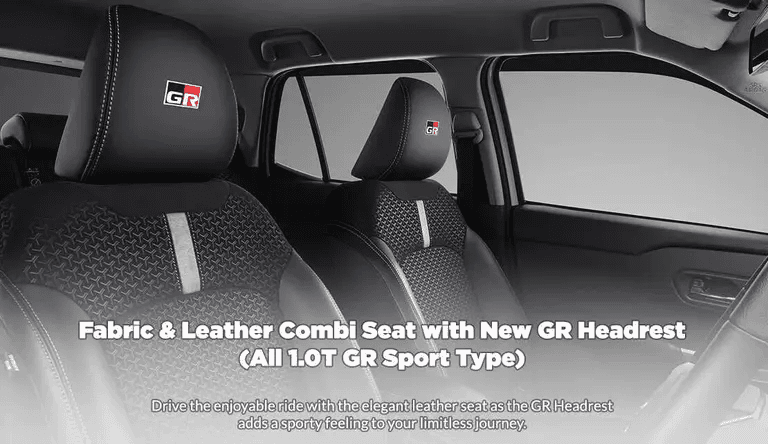 Fabric and Leather Combi Seat