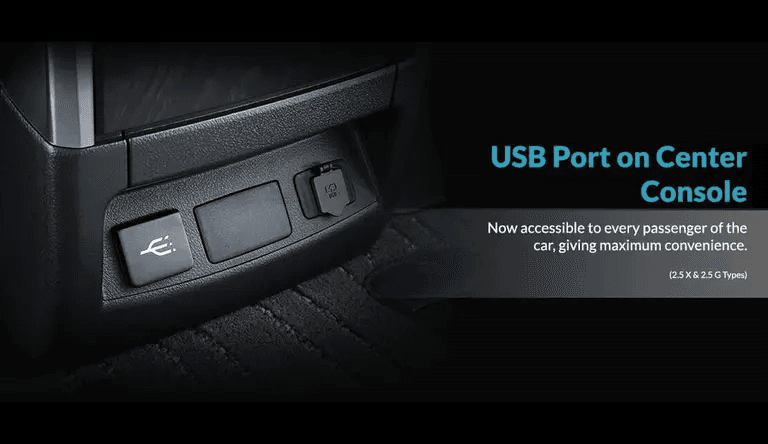 USB Port on Center Console