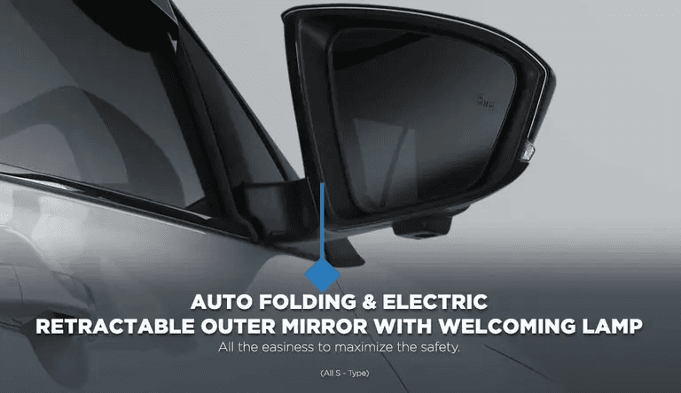 Auto Folding and Electric Retractable Outer Mirror
