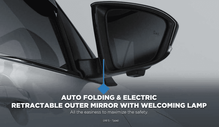 Auto Folding and Electric Retractable Outer Mirror