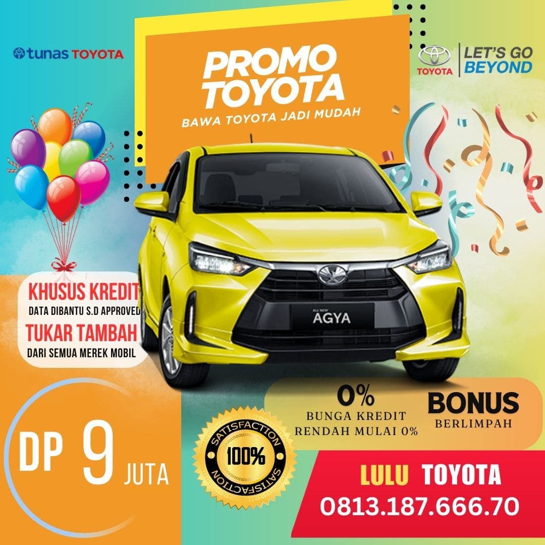 Promo Kredit New Agya DP Murah 9 juta