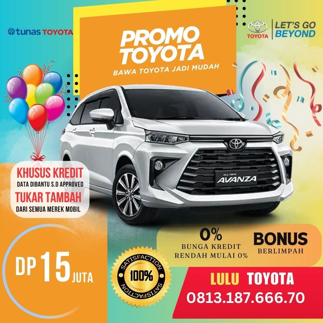 Promo Kredit New Avanza DP Murah 15 juta